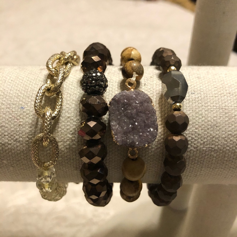 Druzy (Versona) and Erimish bracelet set